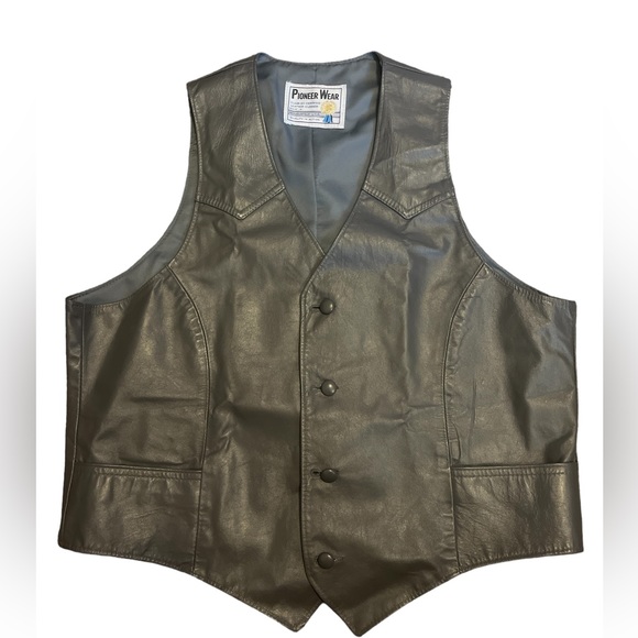 Pioneer Wear Leather Vest - Picture 1 of 2